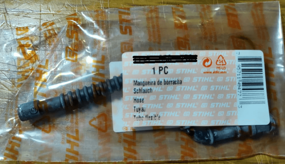 Mangueira de Combustível para Motosserras Stihl MS 038 / 380 - Peça Original STIHL