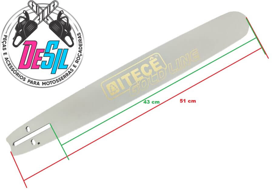 Sabre Profissional para Motosserras Tekna / Toyama / Importadas de 32 Dentes 3/8 1,5