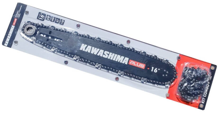 Combo / Kit Sabre com 02 Corentes e Coroa para Motosserras Tekna / Kawashima de 57 ELos - 16"