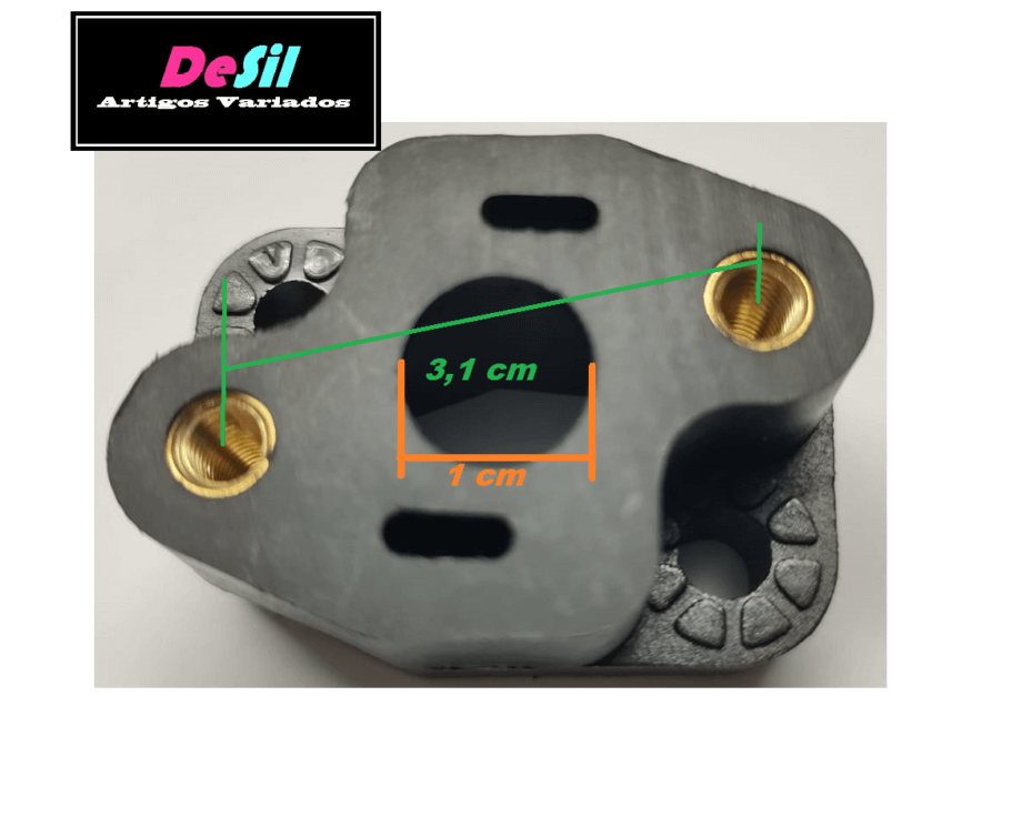 Flange / Brida / Conexão do carburador para Roçadeiras 26 cc