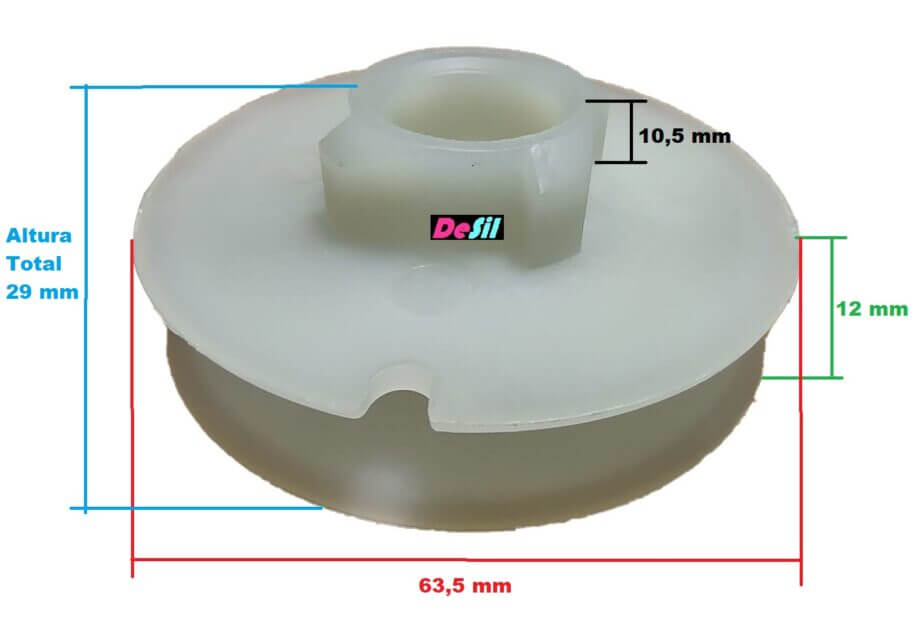 Carretel de Partida / Polia para Motosserras Kawashima 45/52