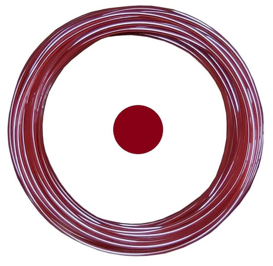 Rolo de Fio de Nylon 3,0 mm Redondo - 1 KG! Para Roçadeiras - Vermelho