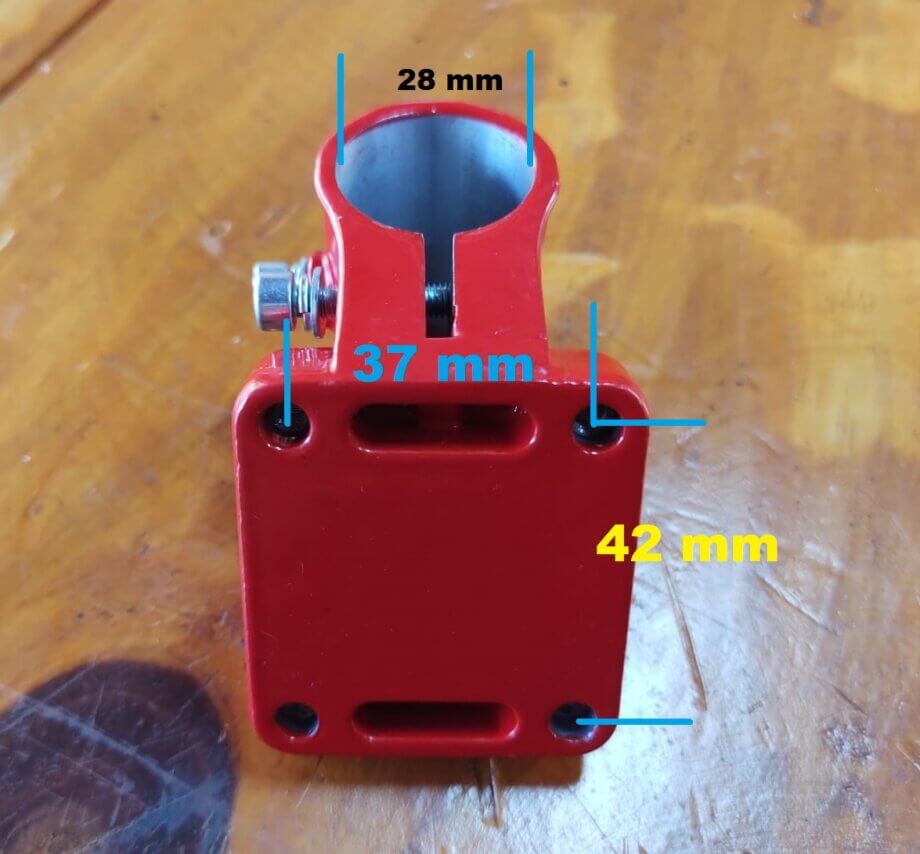 Suporte da Saia para Roçadeiras com Tubo de 28 mm - 4 Furos